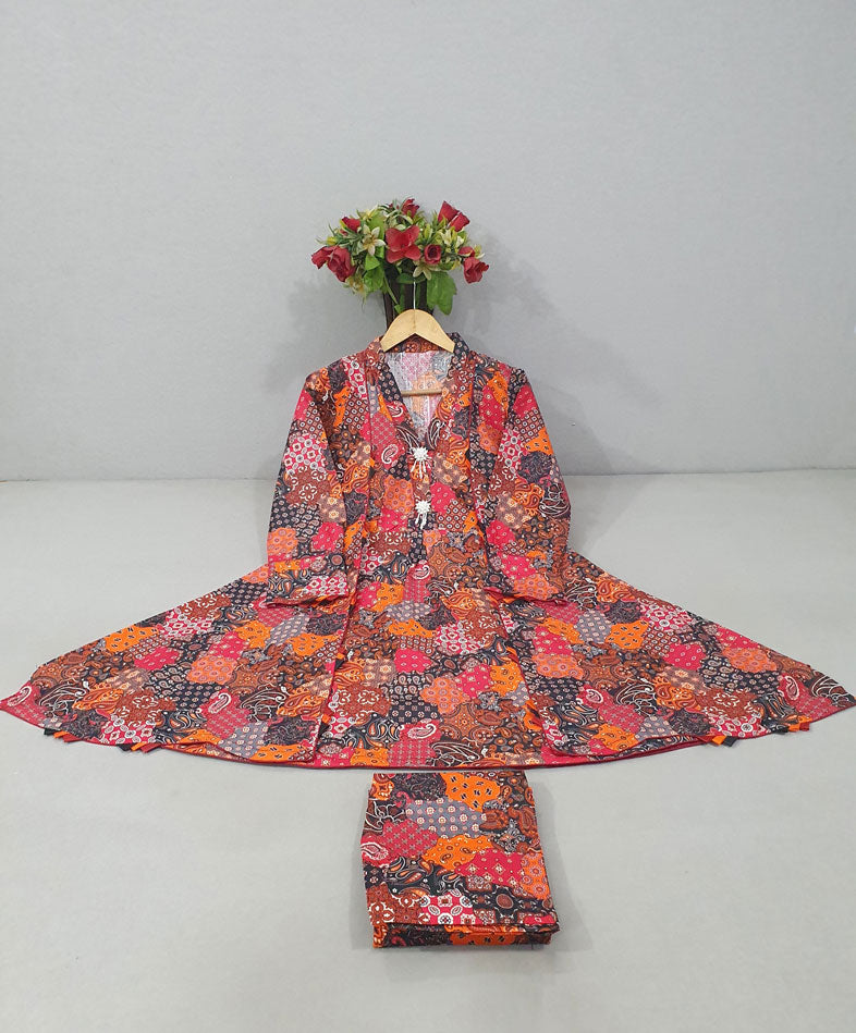 Khaddar Printed - 2 Piece Suit