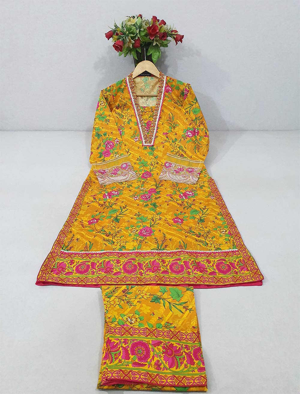 Printed Long Shirt Dress