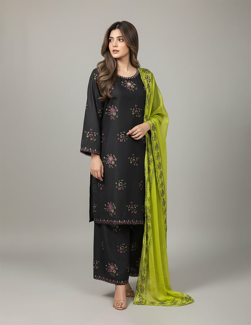 3 piece - Embroidered Suit