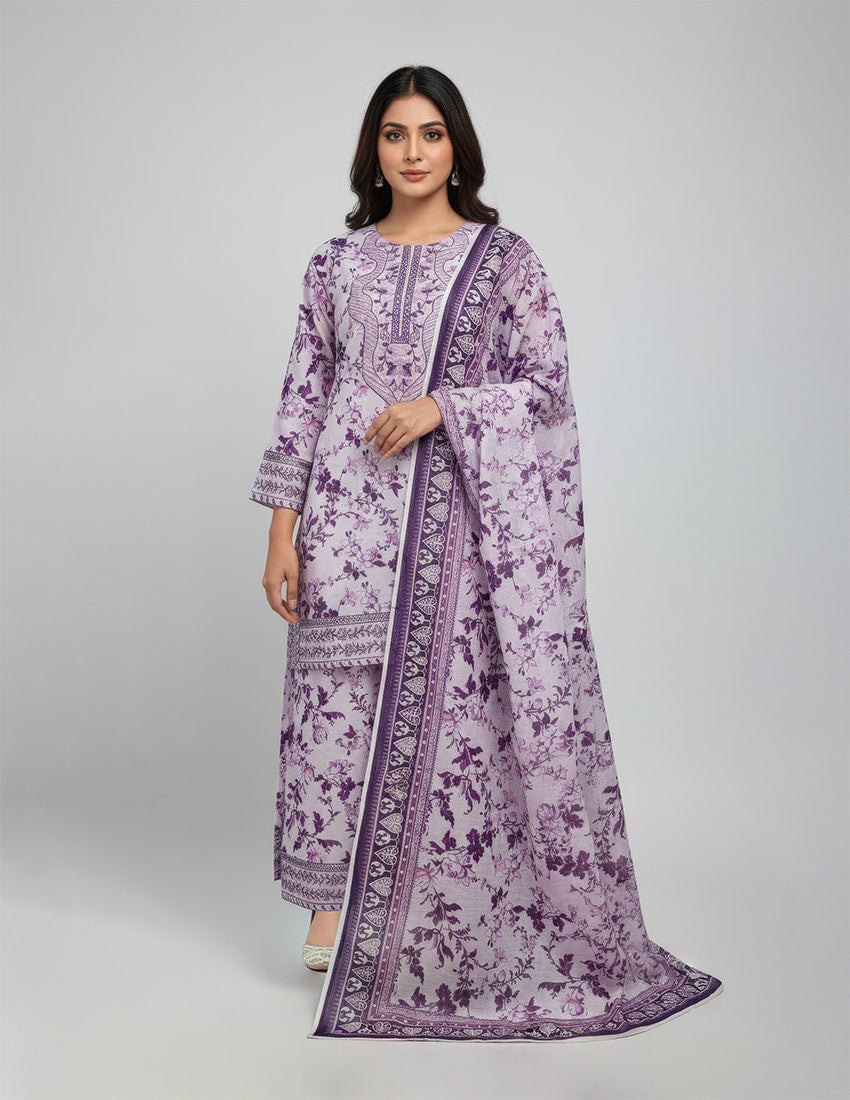 3 Piece Embroidered Dress