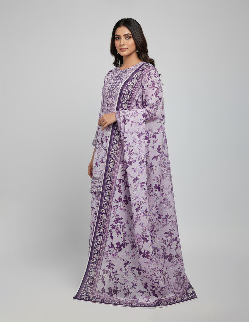 3 Piece Embroidered Dress