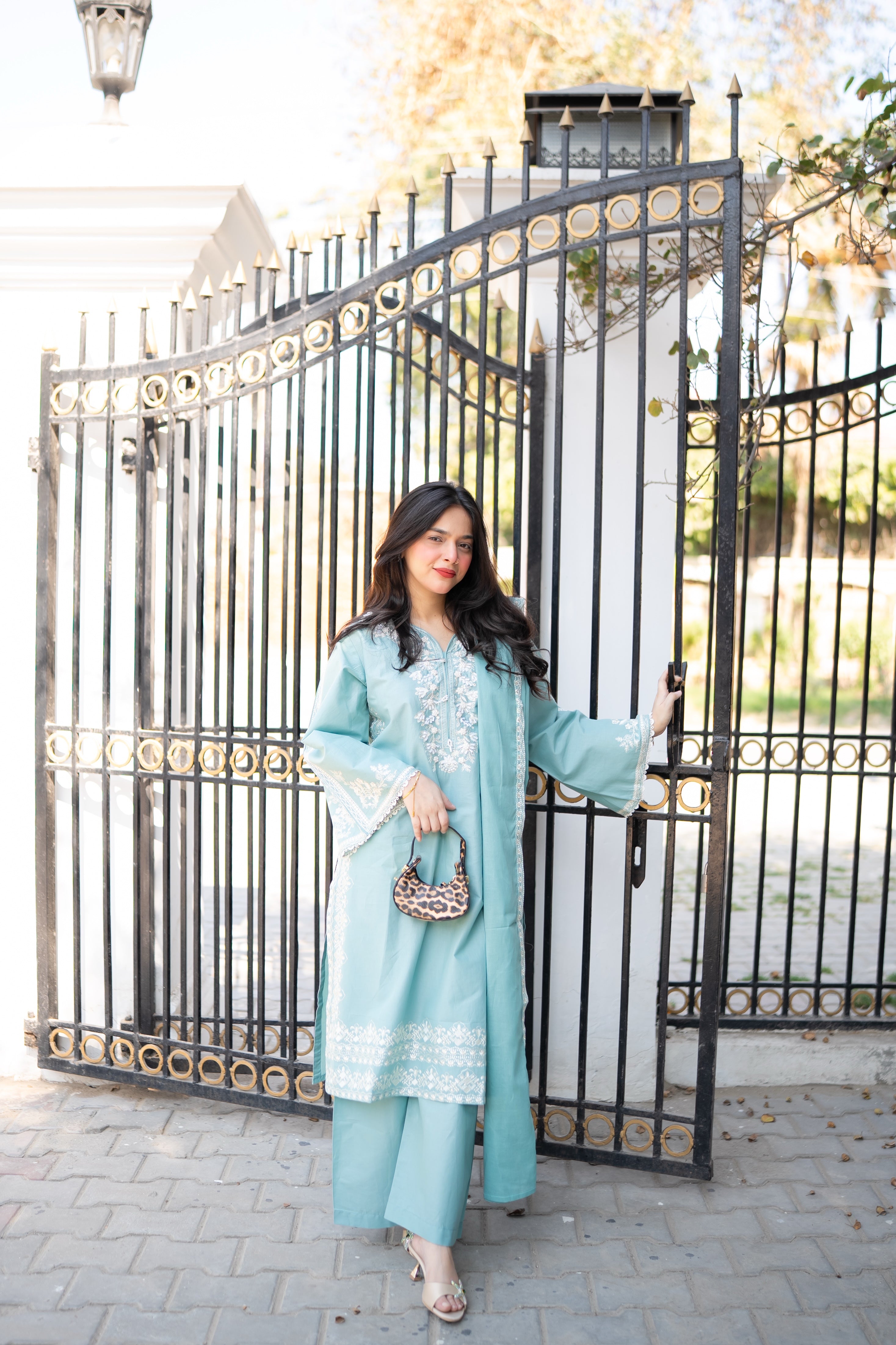 3 Piece - Embroidered Dress