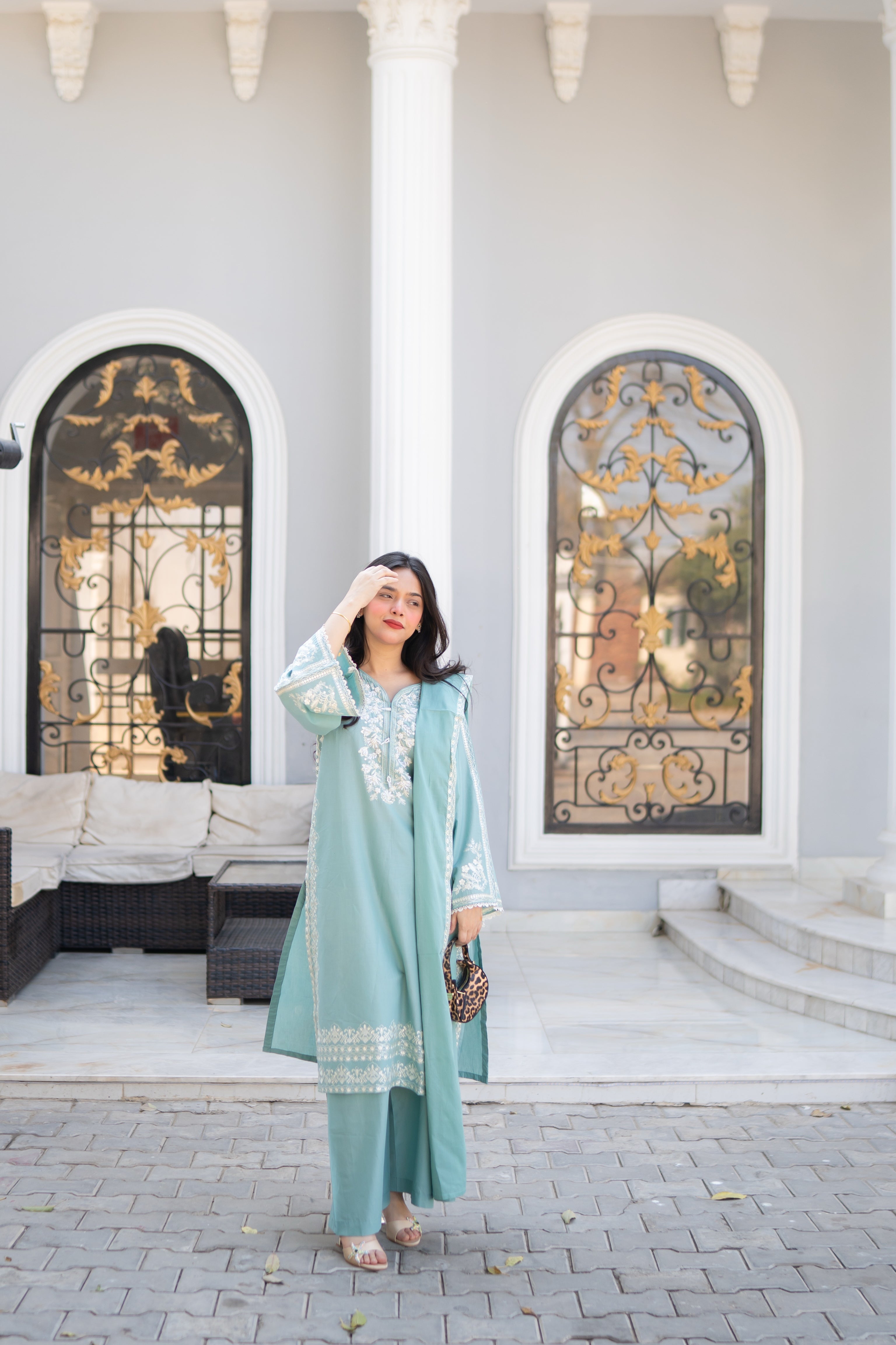 3 Piece - Embroidered Dress