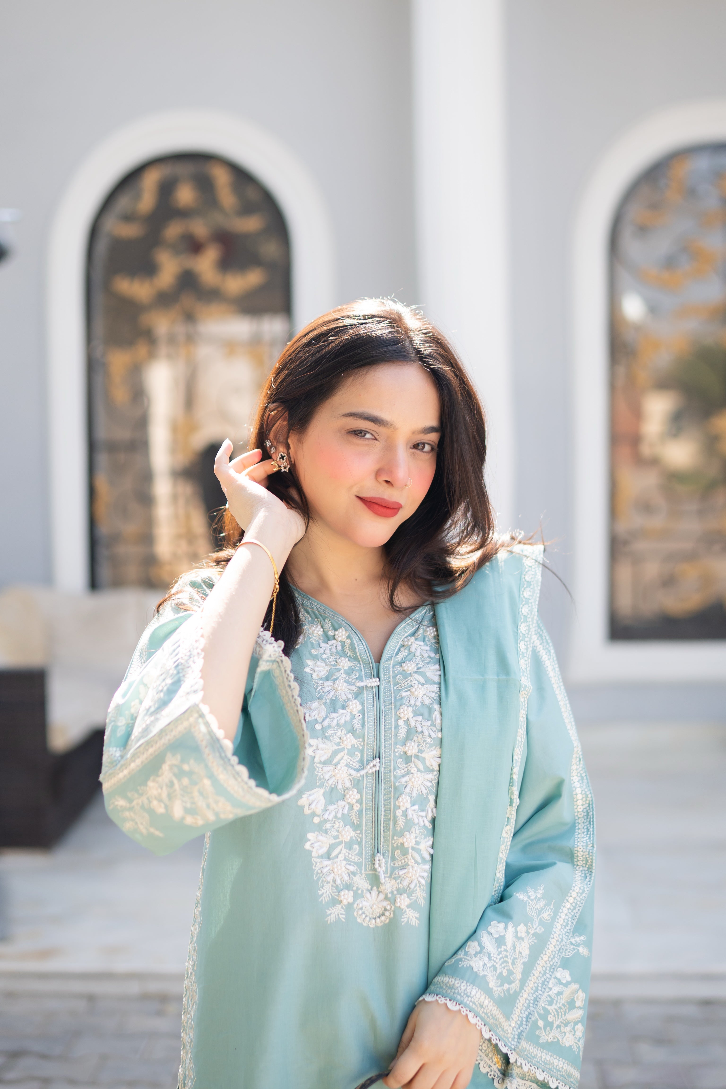 3 Piece - Embroidered Dress