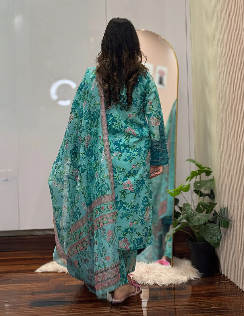 3 Piece – Printed Dress
