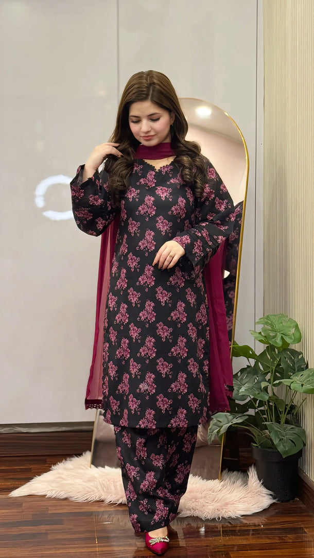 3 Piece - Printed Dress