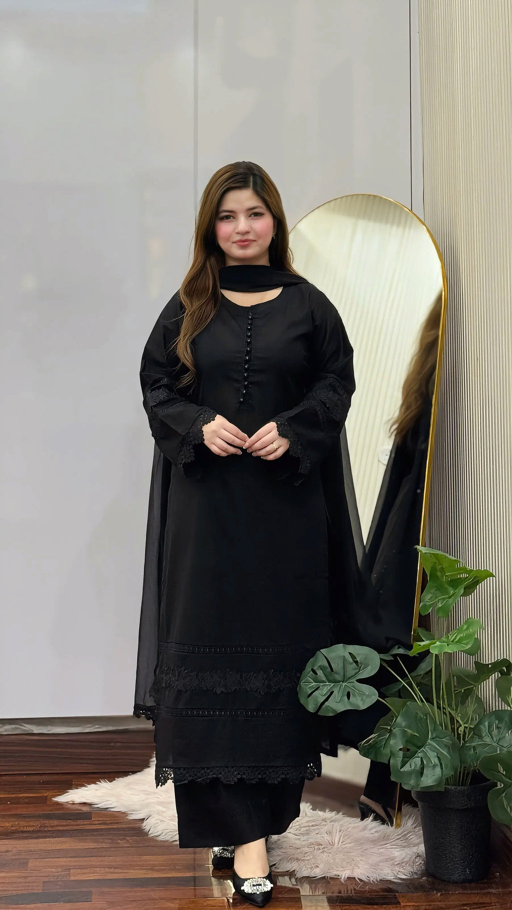 3-Piece Solid Dress