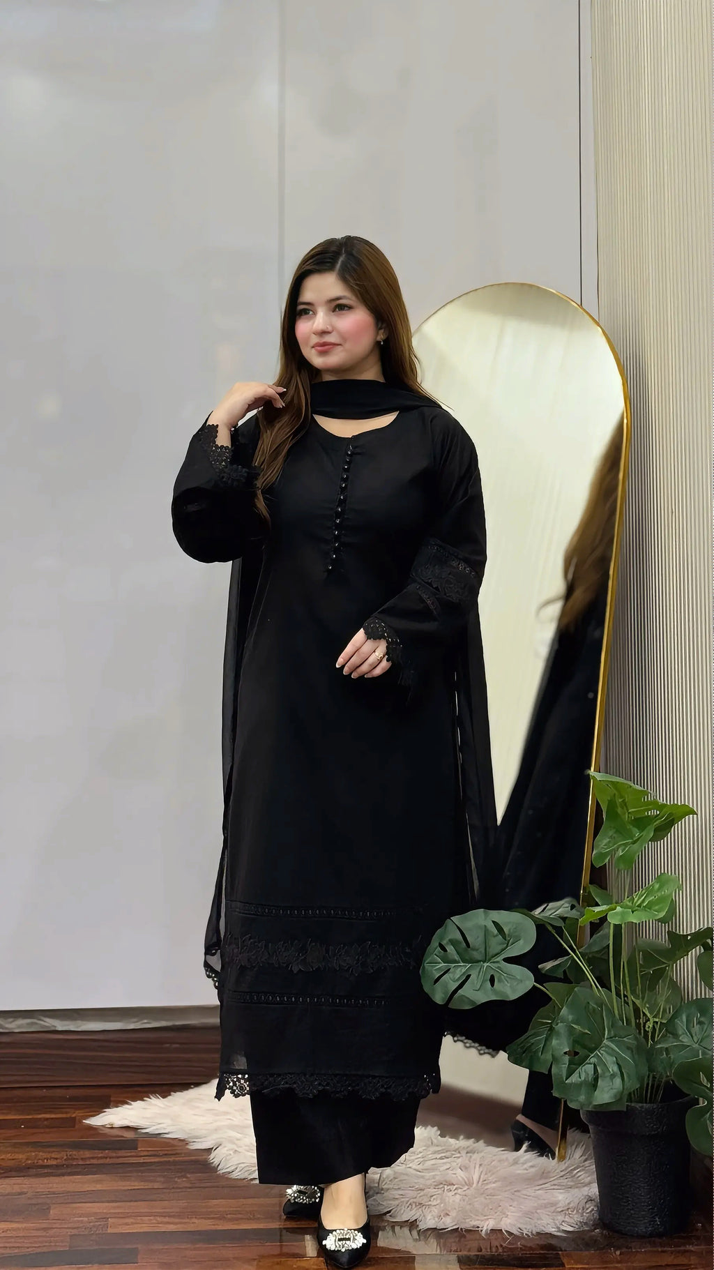 3-Piece Solid Dress