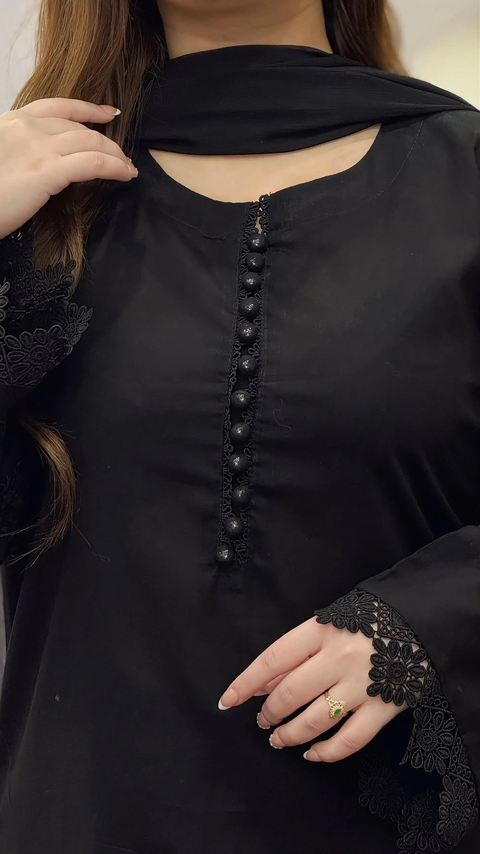 3-Piece Solid Dress