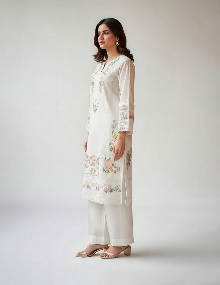 2 Piece - Embroidered Dress