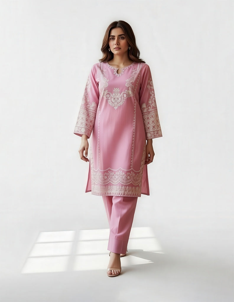 Embroidered Farshi Shalwar Dress