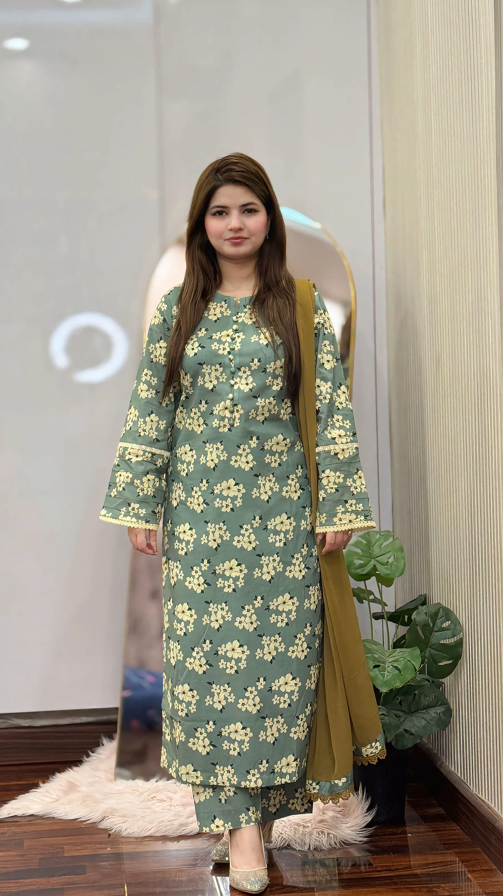3 Piece - Printed Dress