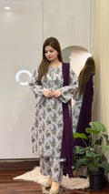 3 Piece - Printed Dress