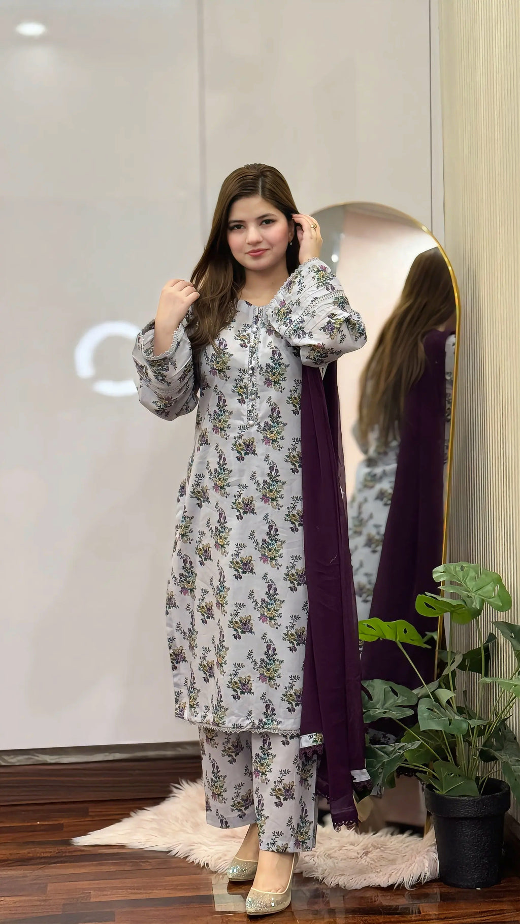 3 Piece - Printed Dress