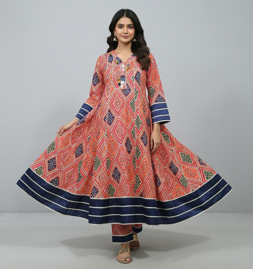 2 Piece - Printed Maxi Dress