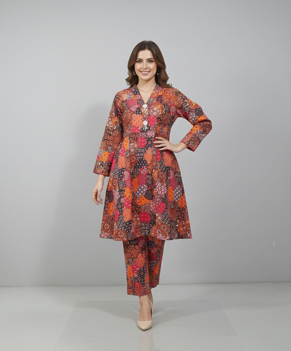 Styled Printed - 2 Piece Suit