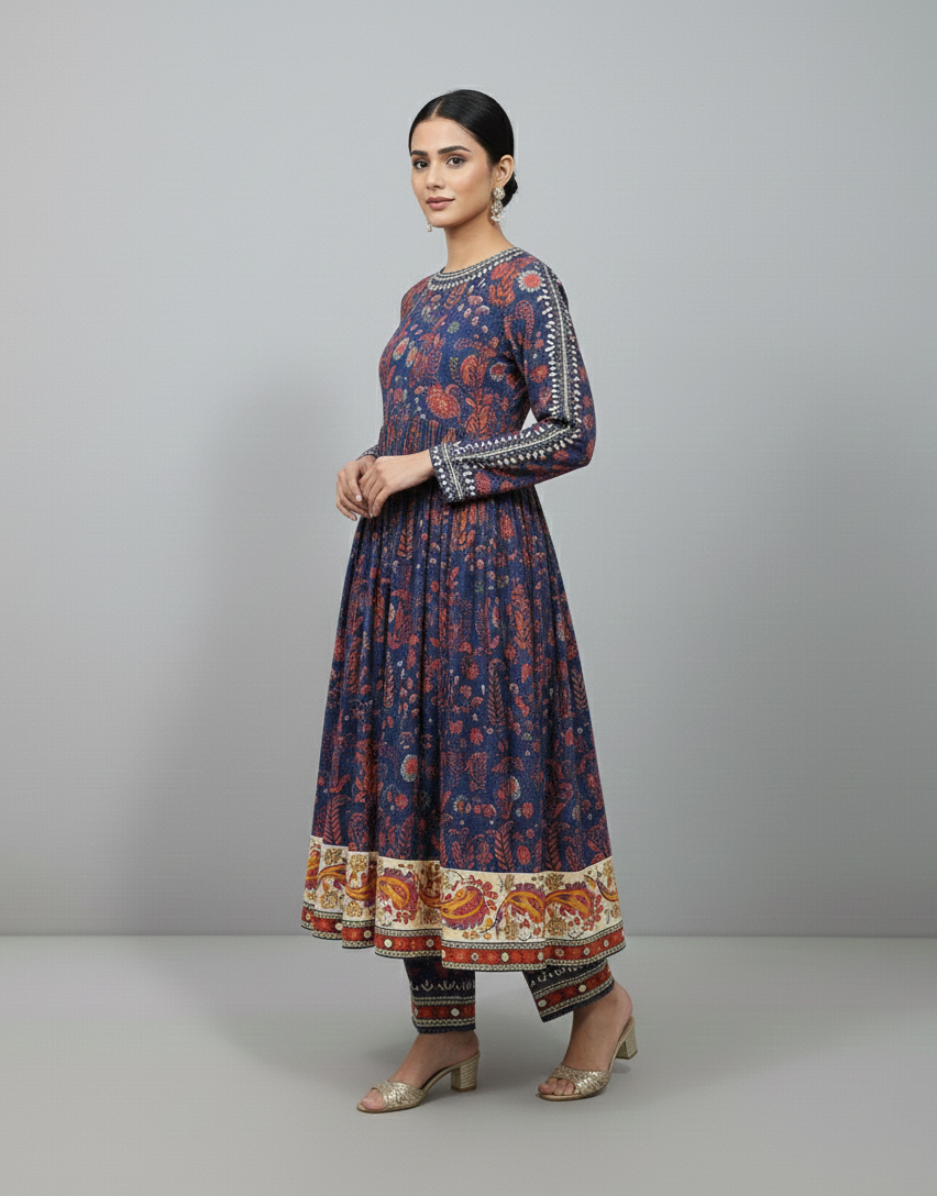 Alternative view of Embroidered Long Frock Dress