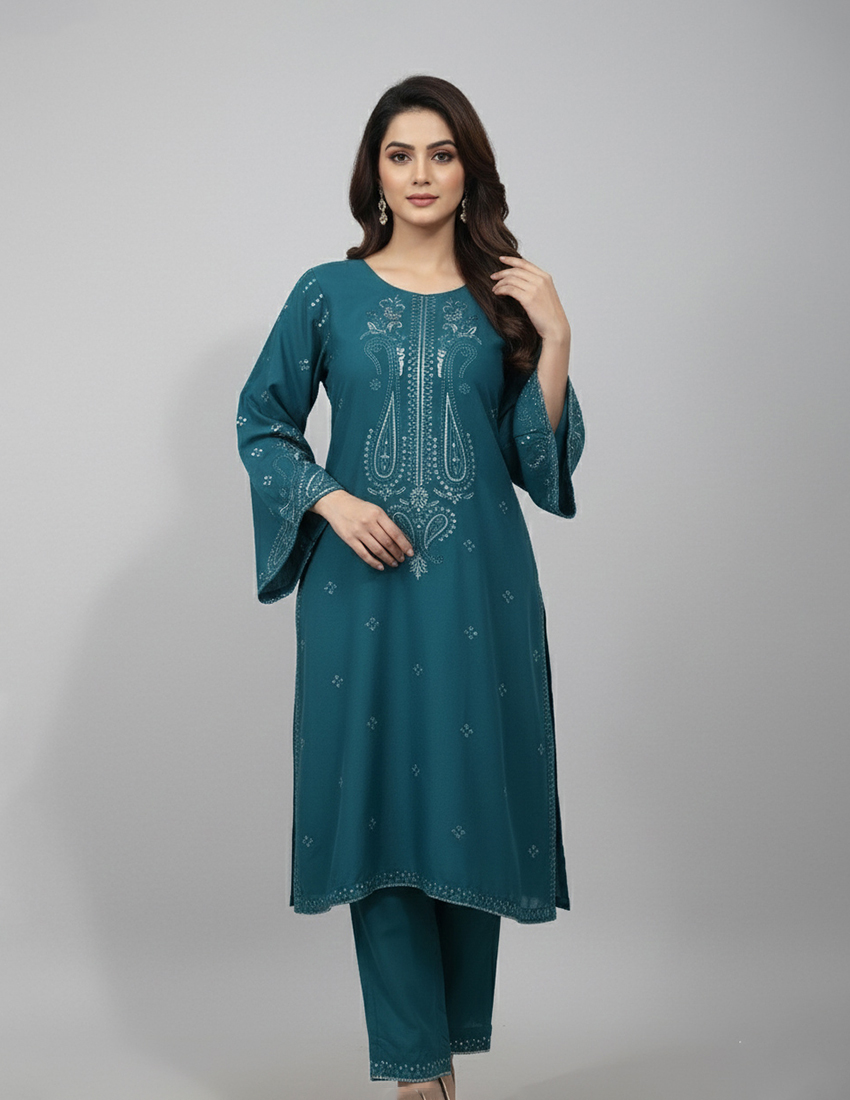 Sequins Embroidered Dress