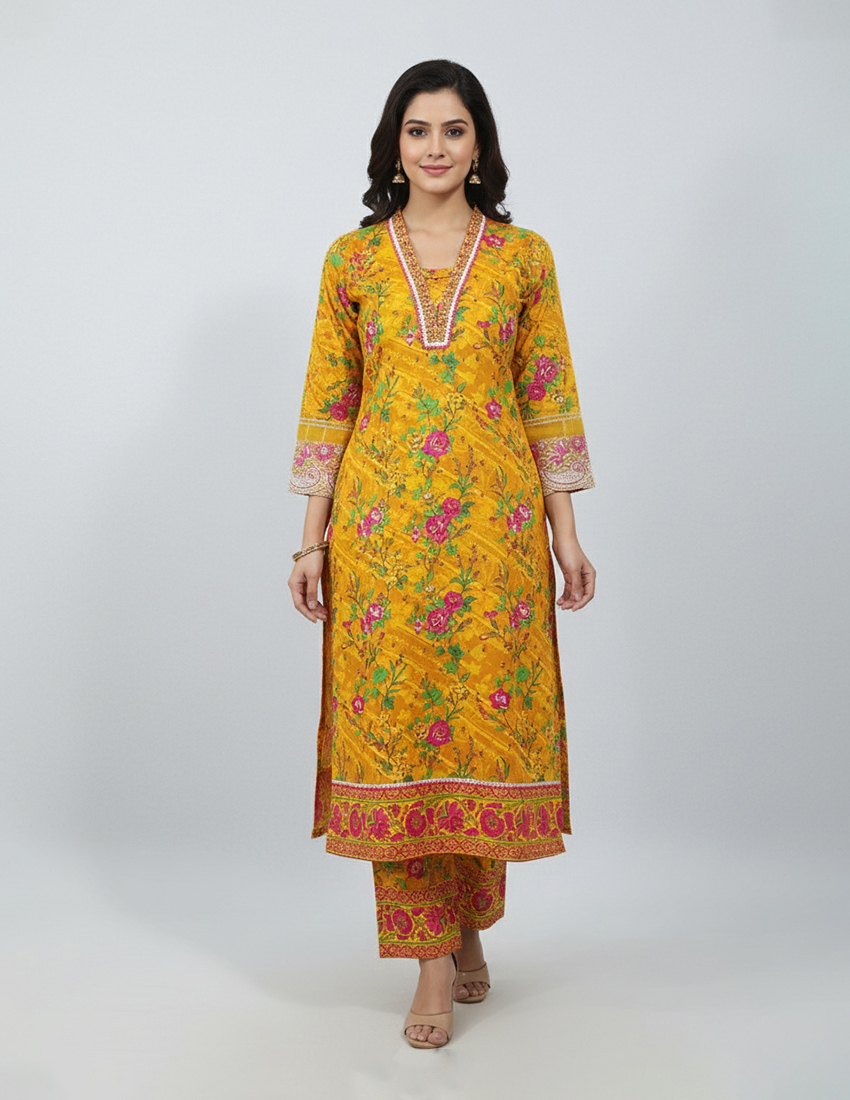 Printed Long Shirt Dress