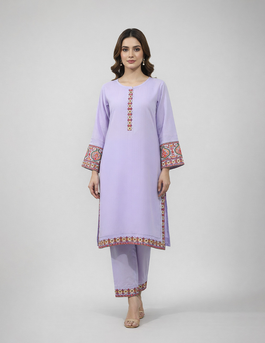 2 Piece - Embroiderd Dress