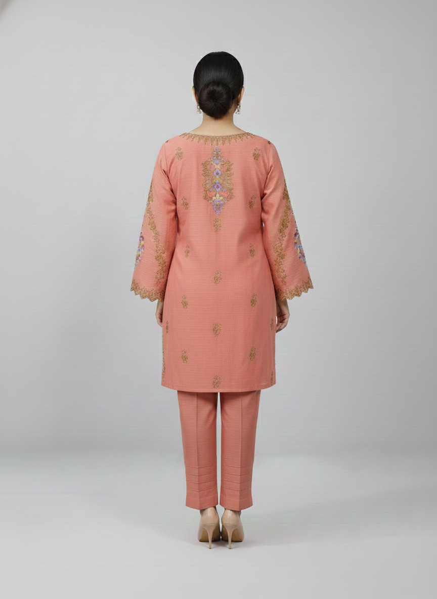 Alternative view of Front Back - Embroidered Dress