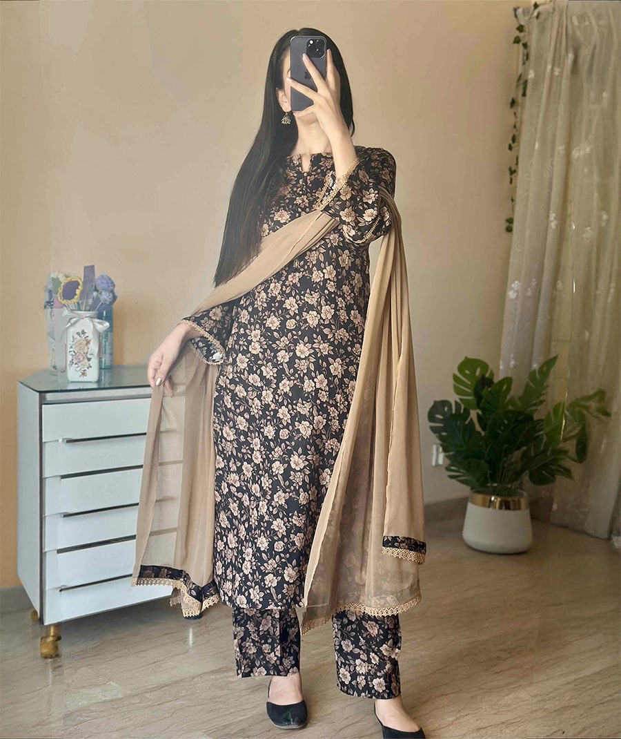 3 Piece - Printed Dress