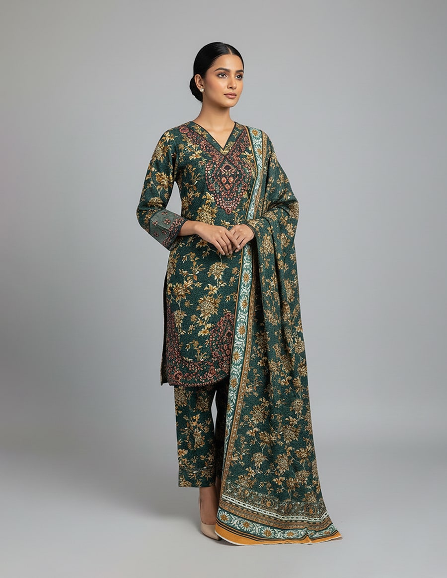 Alternative view of 3 Piece – Embroidered Dress