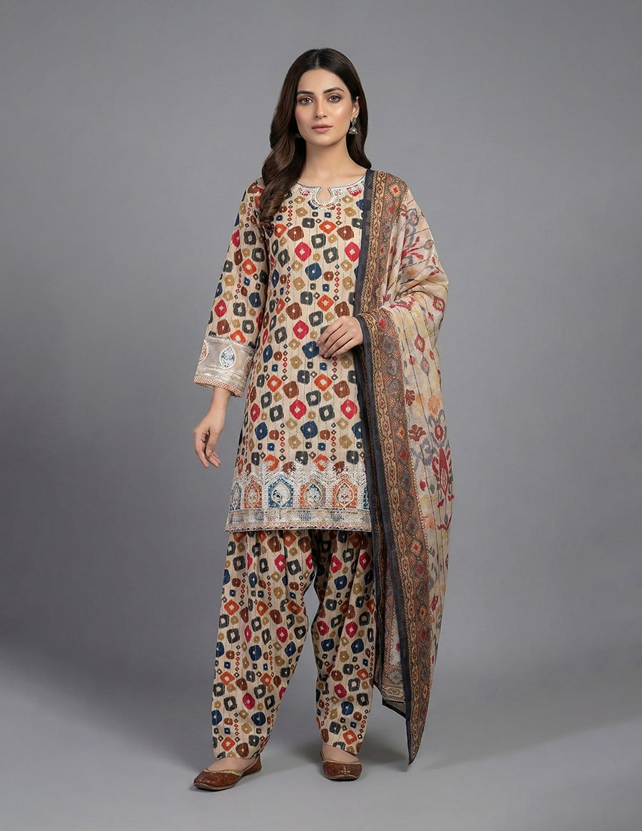 3 Piece – Farshi Shalwar Dress