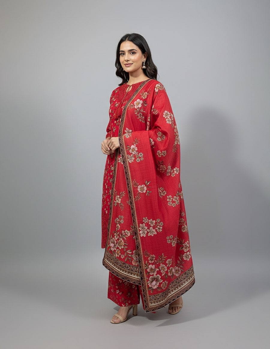 Alternative view of 3 Piece – Embroidered Dress