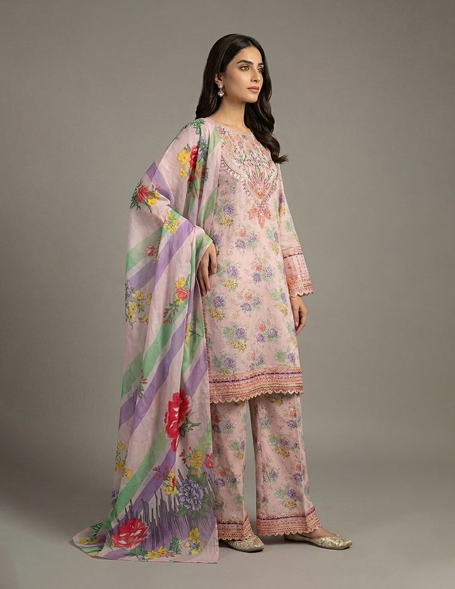 Alternative view of 3 Piece - Embroidered Dress