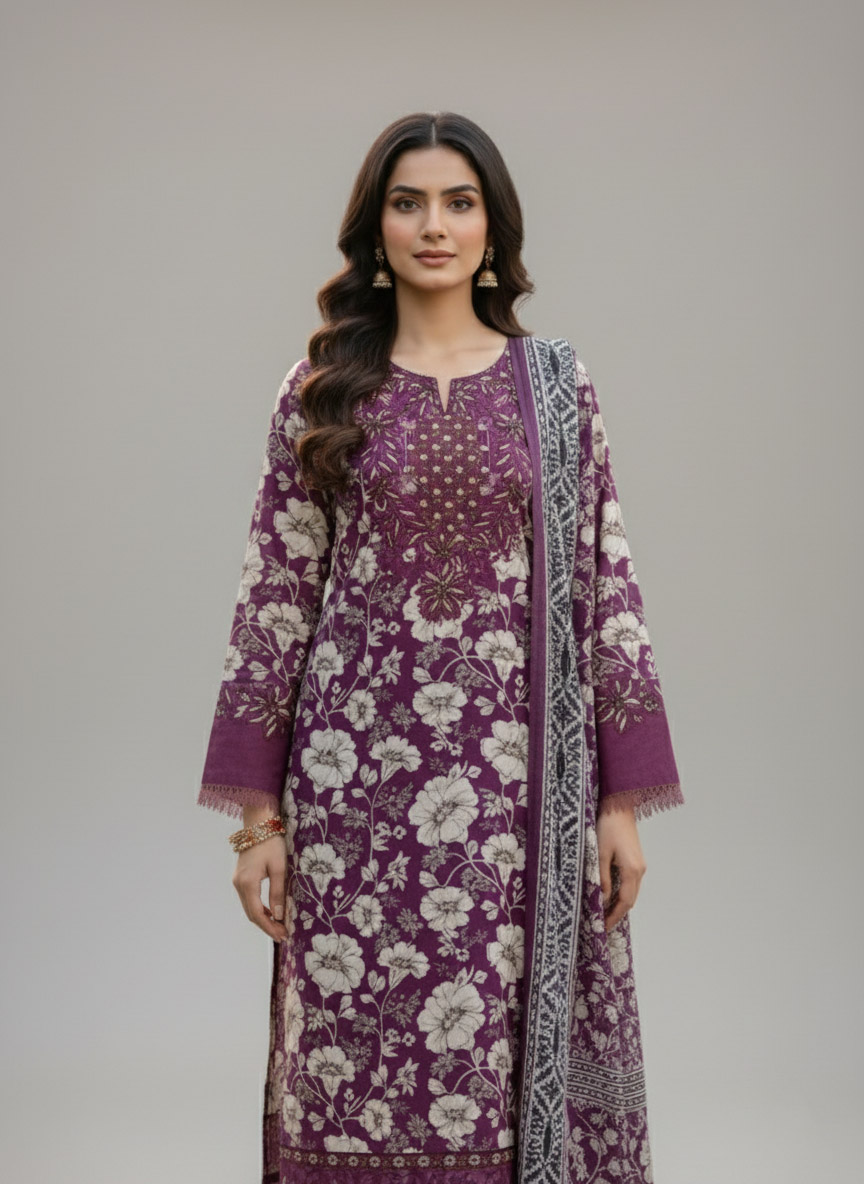 Alternative view of 3 Piece – Embroidered Dress