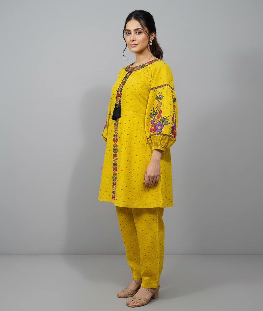 Alternative view of Baggy Style - 2 Piece Embroidered Suit
