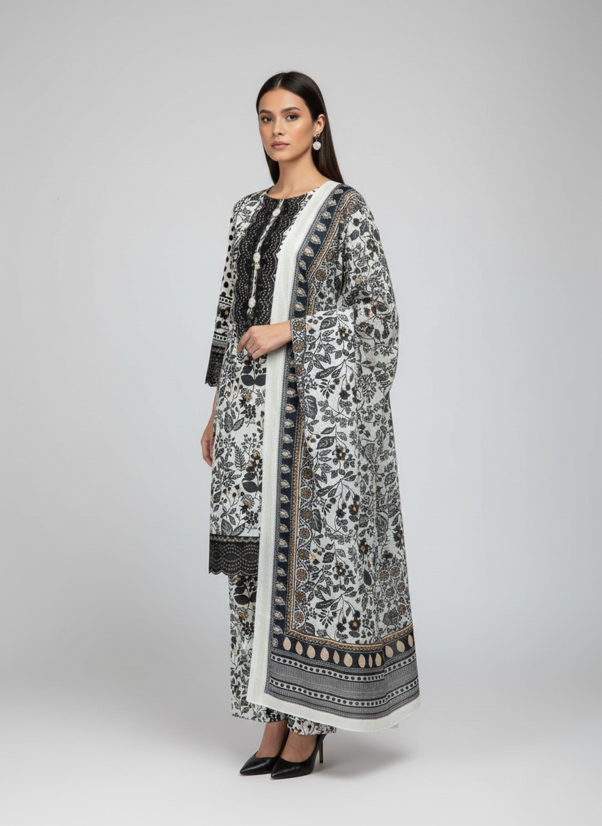 Alternative view of 3 Piece – Embroidered Dress